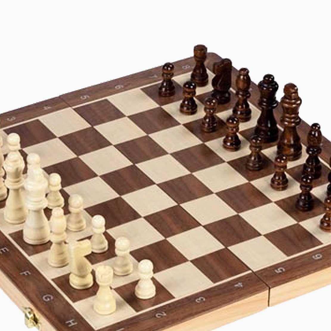 Detail: magnetische Holzsteine in hell und dunkelbraun, Filzeinlage