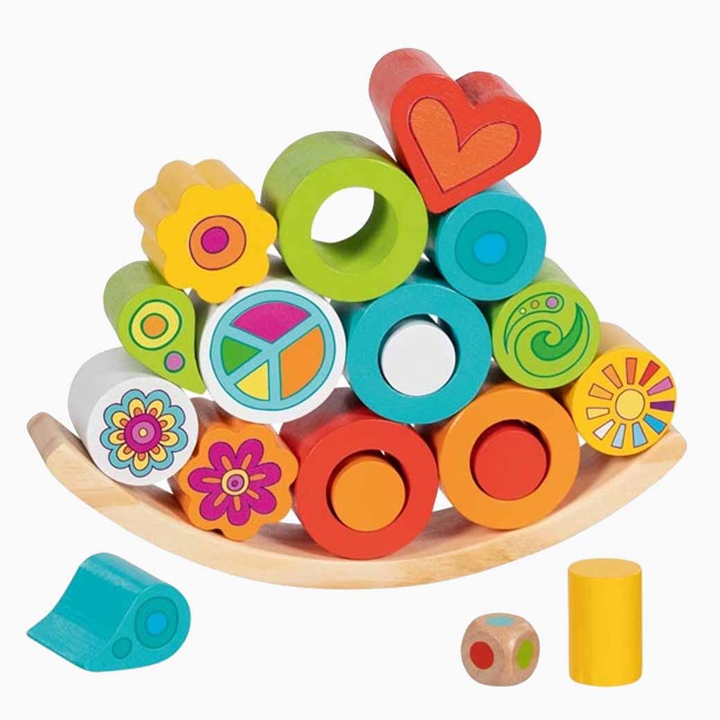 Balancierspiel Flowerloop Holzspiel von goki