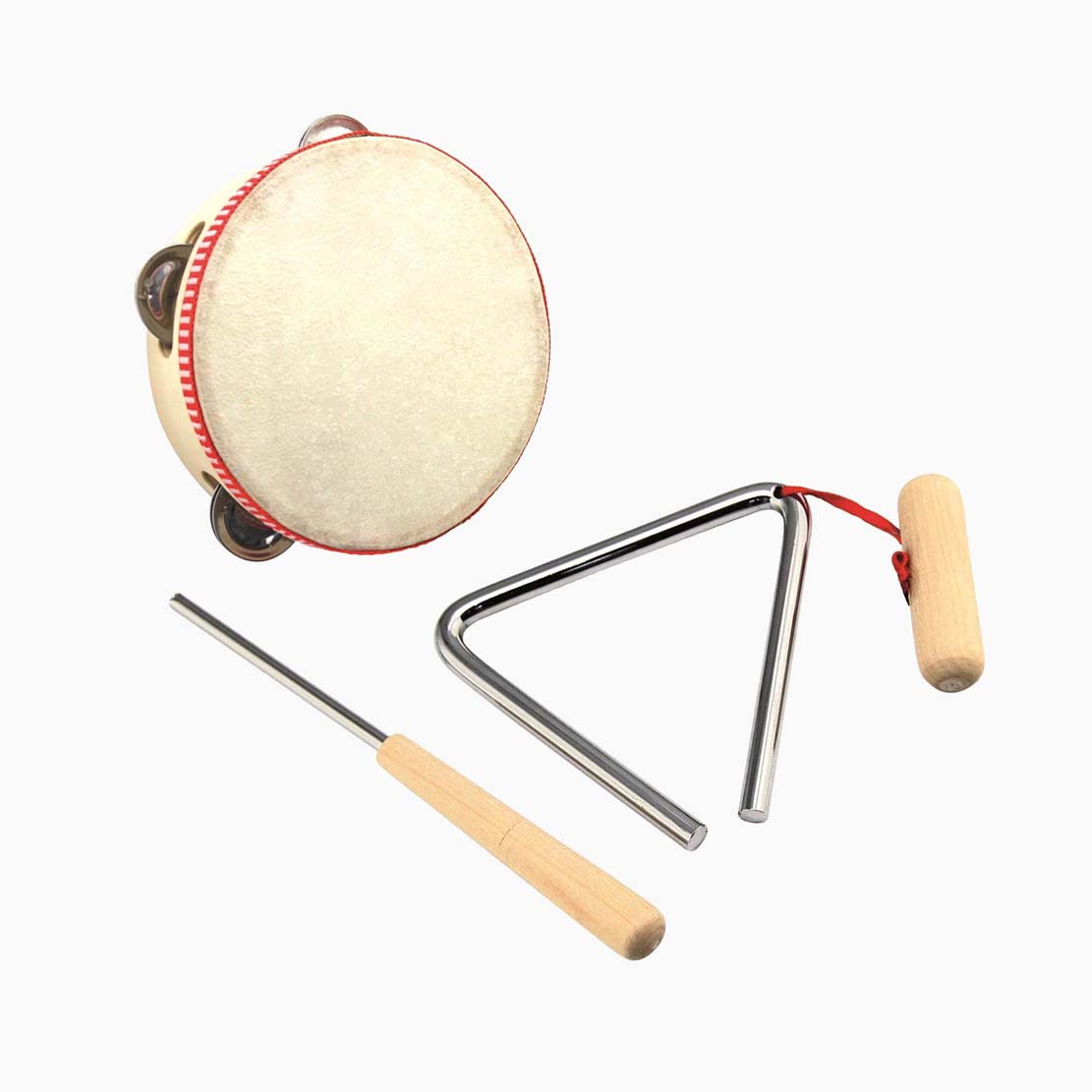 BINO Musik-Set – Detailansicht der fünf Instrumente