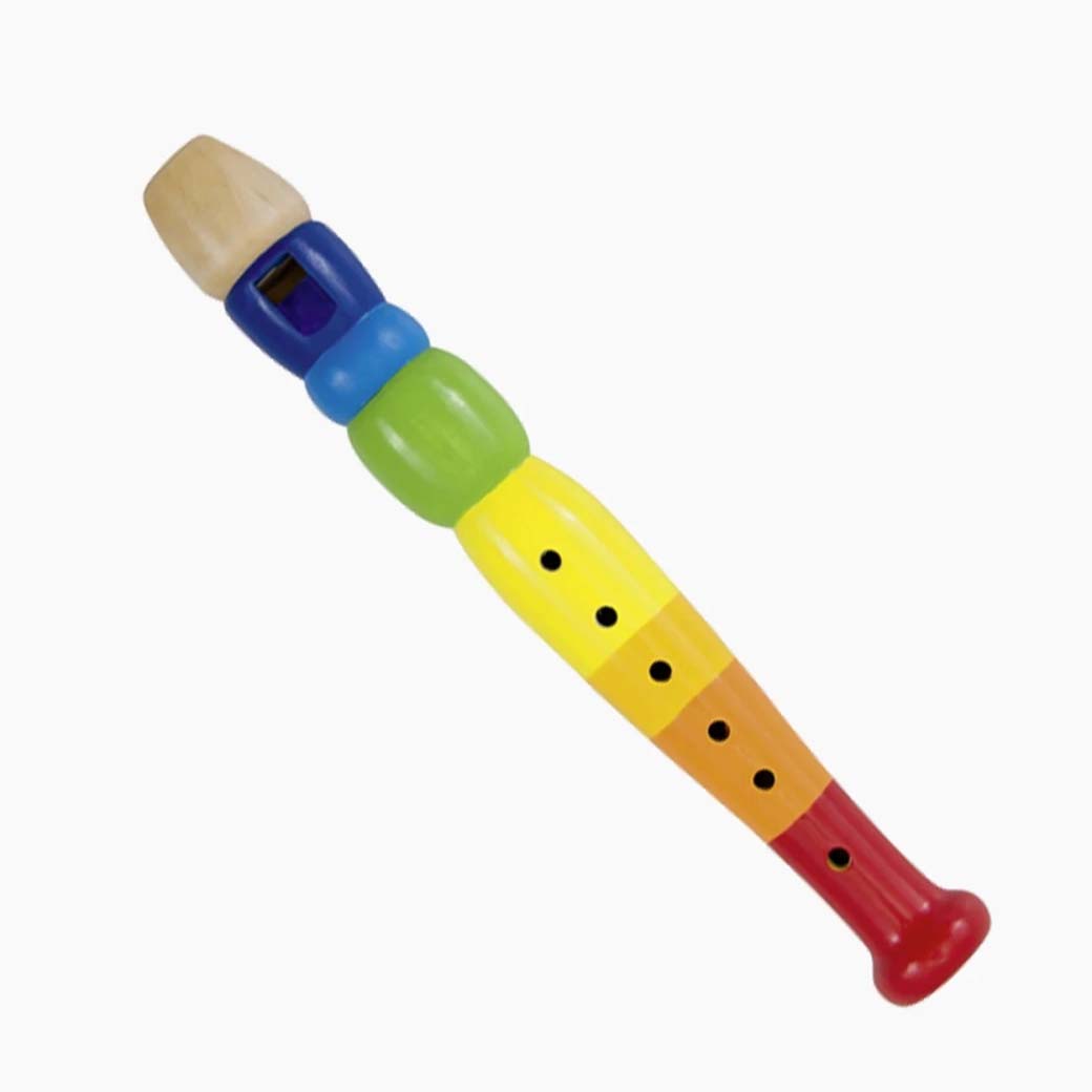 Blockflöte Regenbogen von goki – farbenfrohes Kinderinstrument ab 5 Jahren