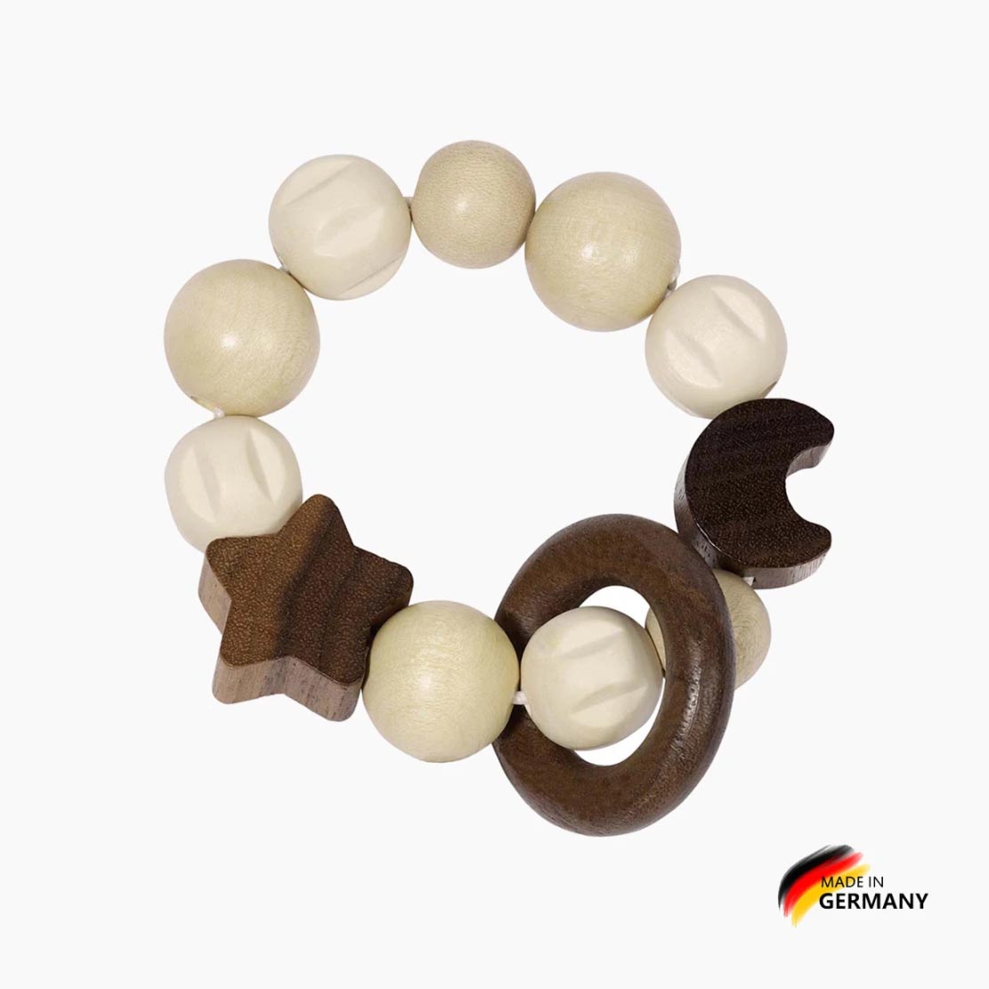 Elastik Mond Natur Holz Greifling für Babys online kaufen