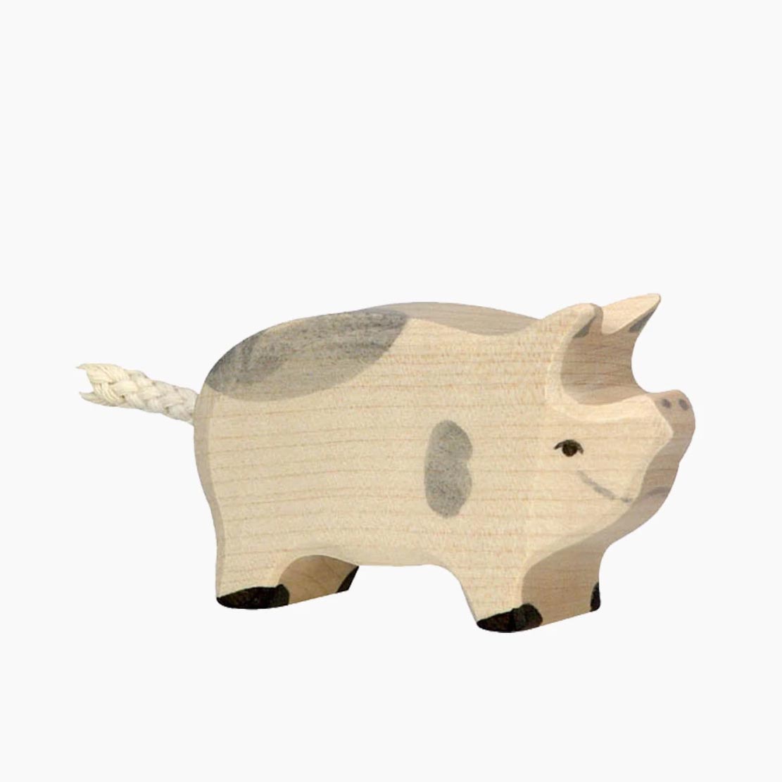 Ferkel gefleckt von HOLZTIGER als handgearbeitete Holzfigur