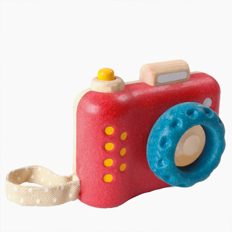 Feuerwehr PlanToys-Kamera Kinder Holzspielzeug