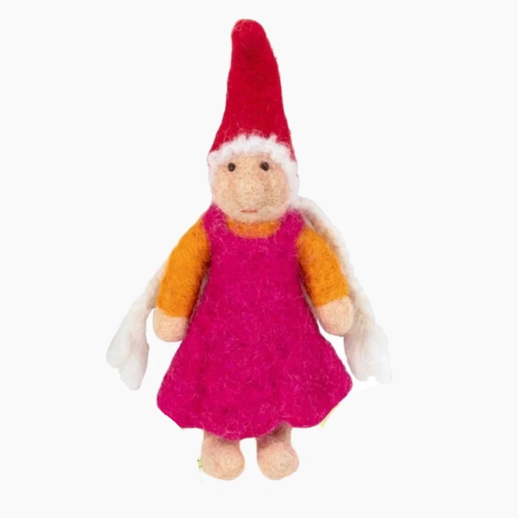 Filzzwerg Thilda – Biegepuppe aus Filz von goki