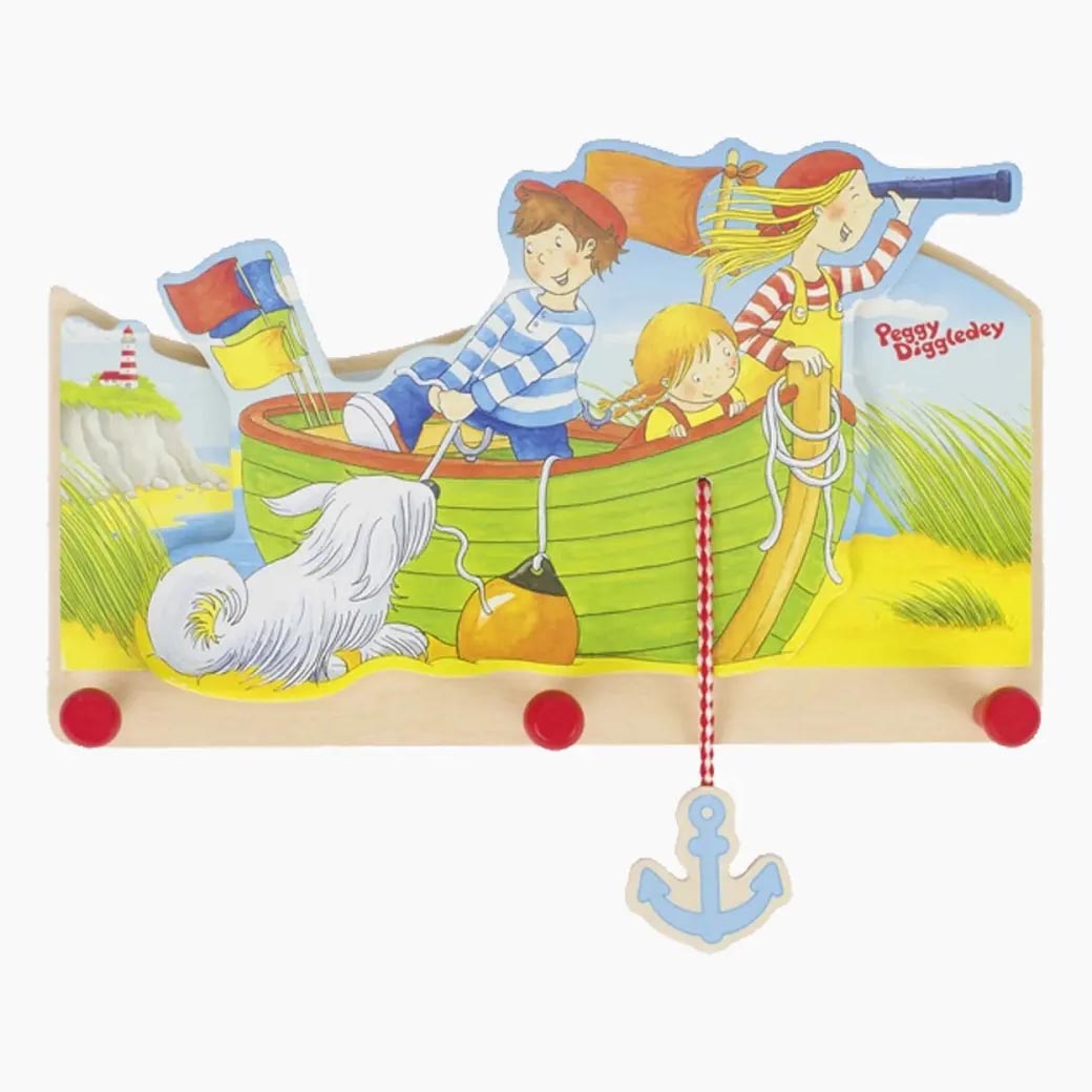 Garderobe Peggy Diggledey von goki – maritime Kindergarderobe aus Holz