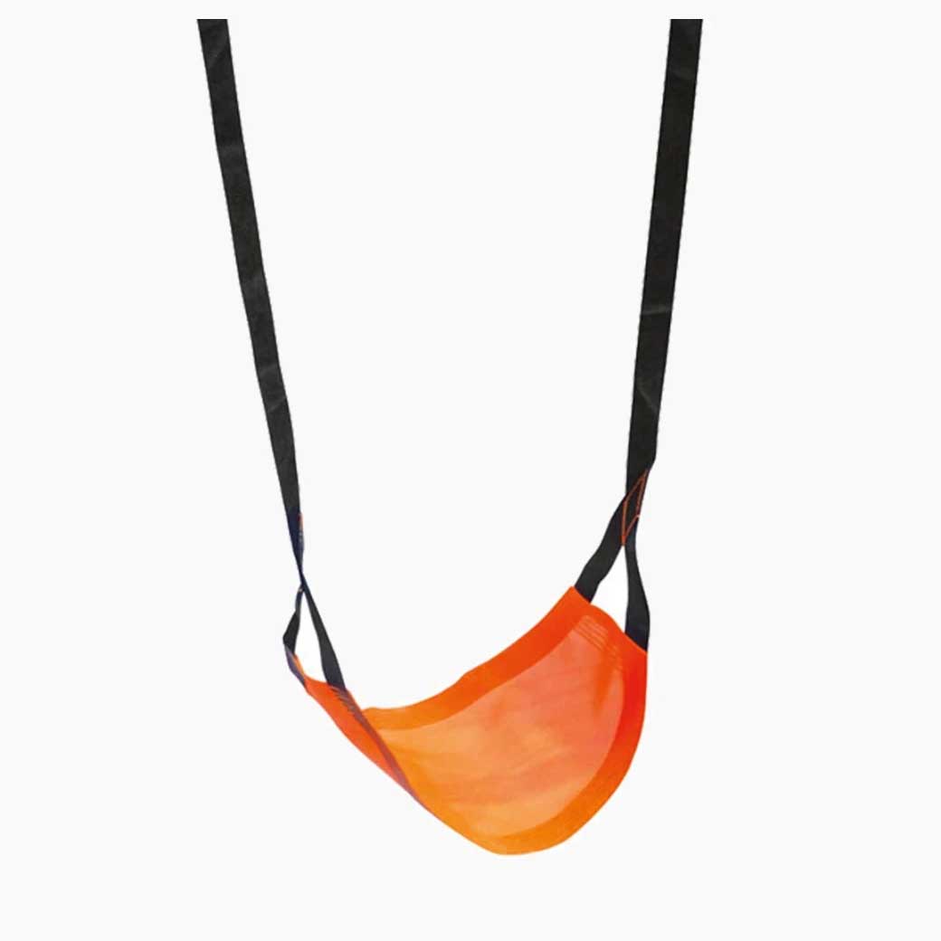 Hängende Kinderschaukel rot – stabile Aufhängung und anpassbares Seilband