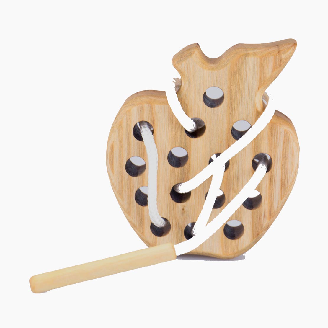 Fädelspiel Apfel – Leiter, Kreuz, Rahmen und Zickzack im Vergleich