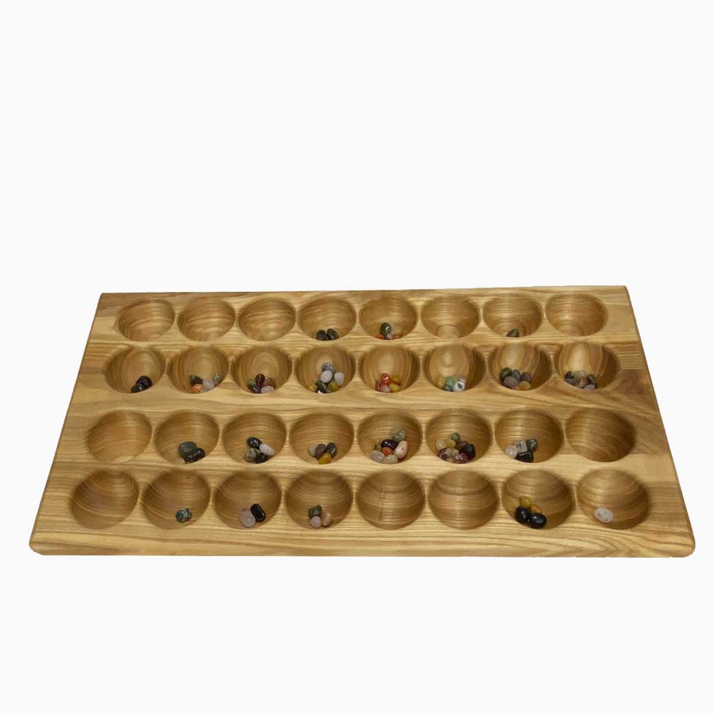 HUS BAO Profi und Turnierspiel aus Eschenholz mit Halbedelsteinchen