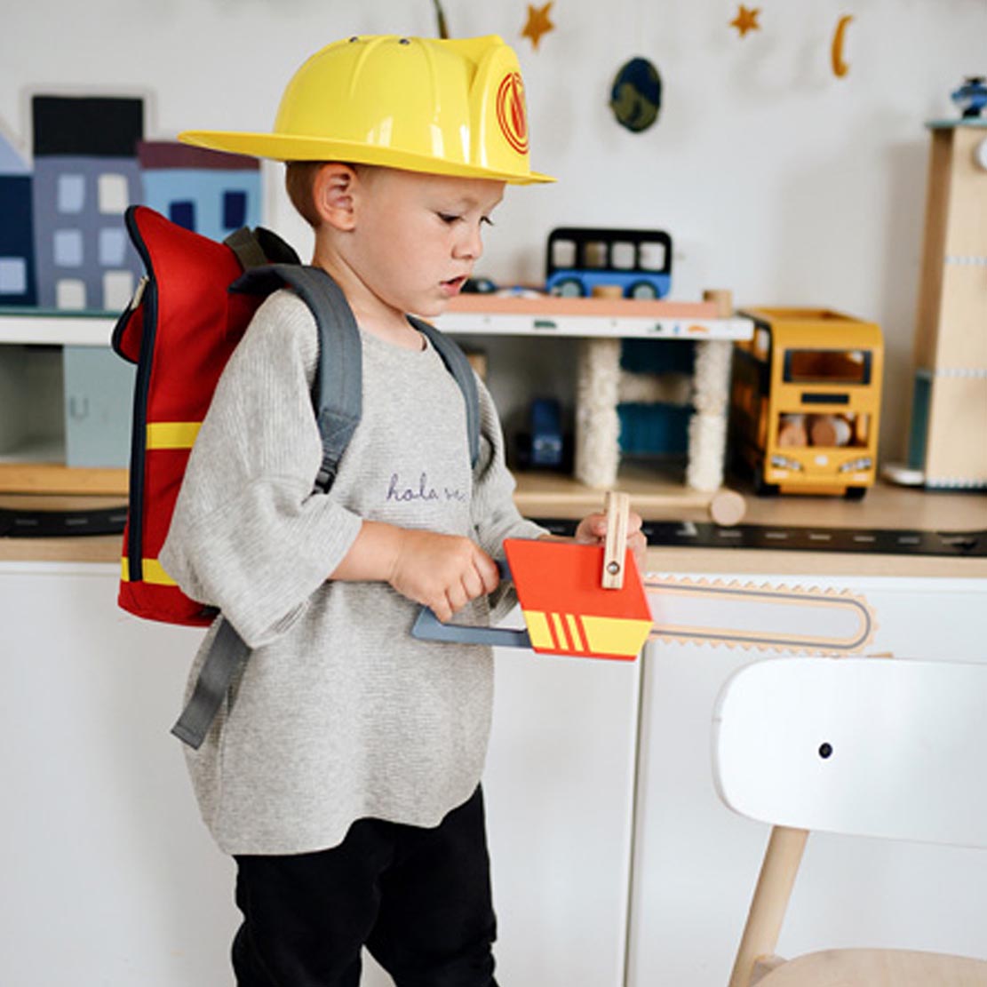 Kettensäge – Spielsituation im Feuerwehr-Rollenspiel