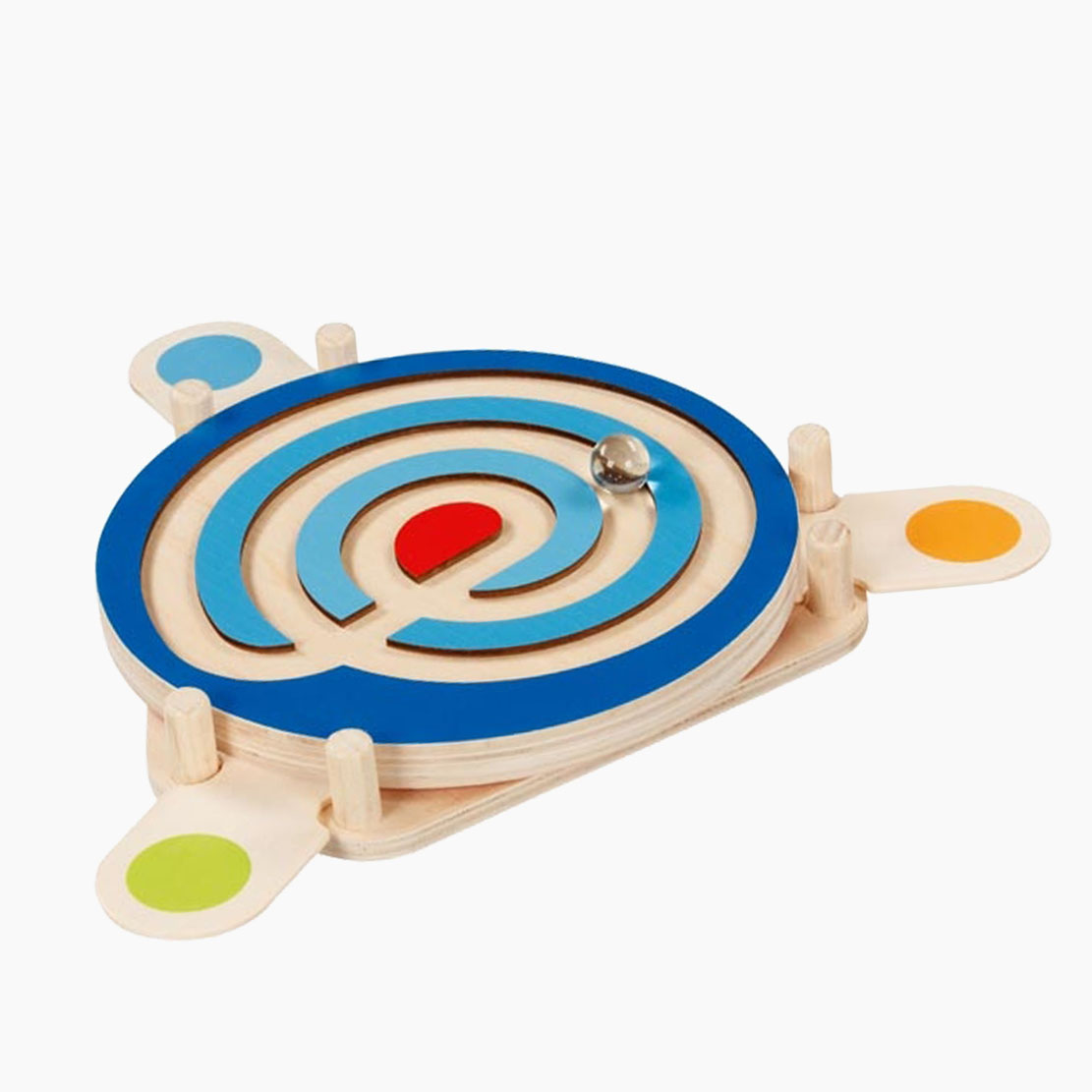 Spielszene: Kugelgeschicklichkeitsspiel – Kurven, Hindernisse & Präzision