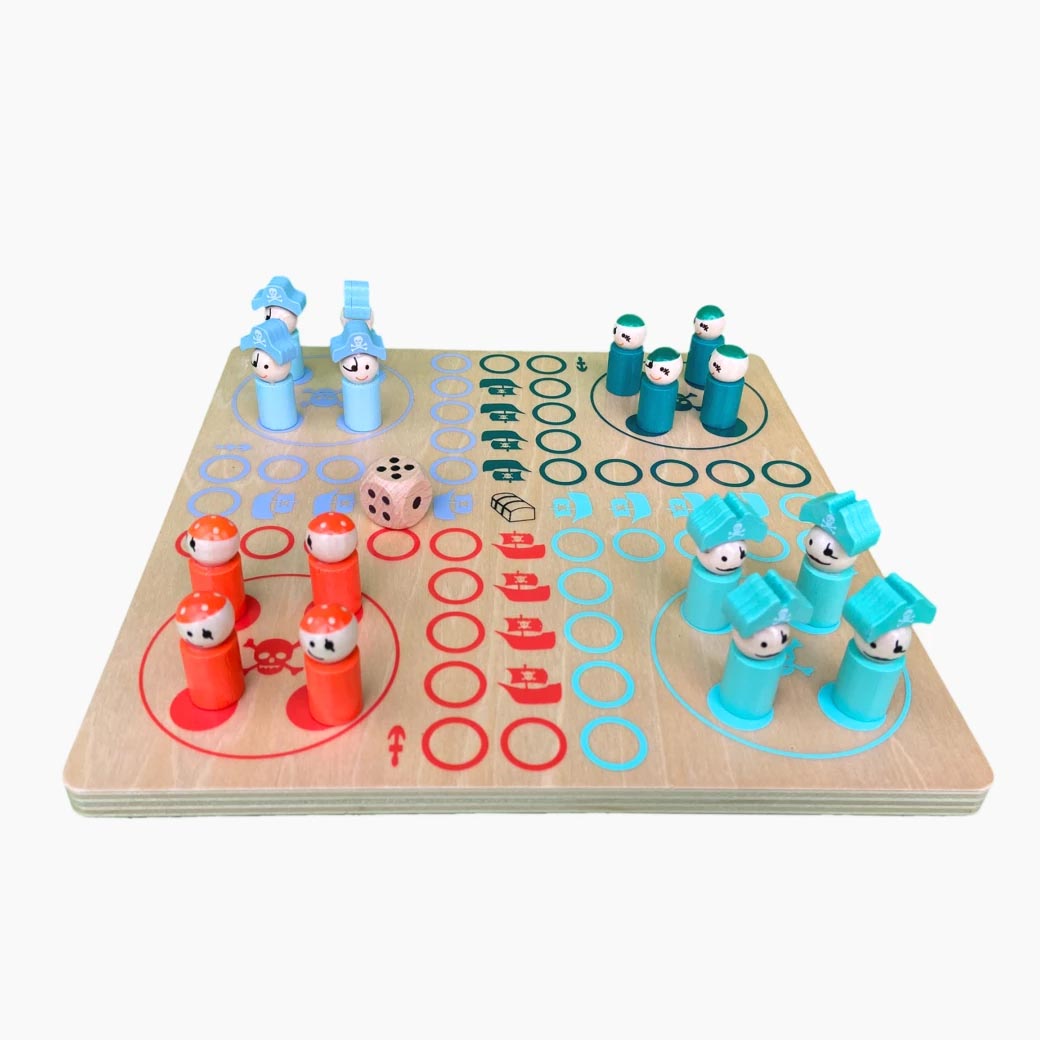 Ludo Piraten Brettchen online kaufen: kompaktes Piraten-Brettspiel für Kinder