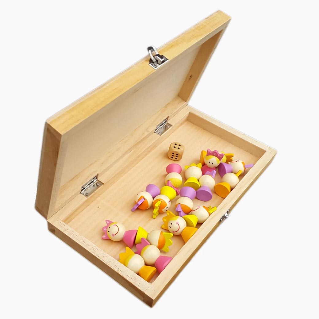 Ludo Prinzessin – Detailansicht Spielbrett und Motivwelt