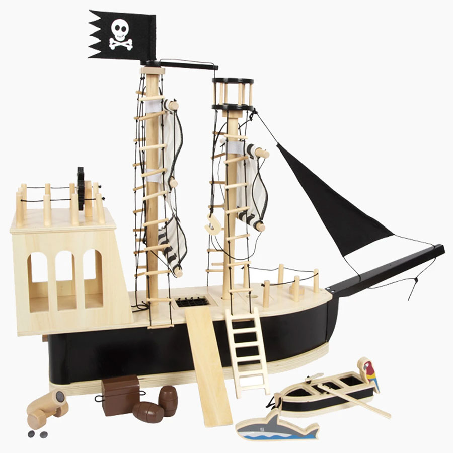 Piratenschiff Piraten Holzfiguren