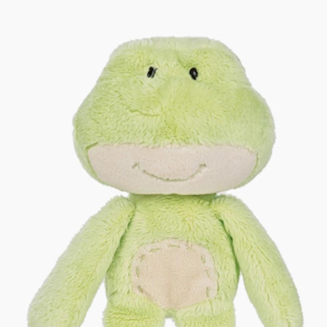 Plattisar Frosch klein – Detailansicht, Stoffstruktur und Schlenkerarme