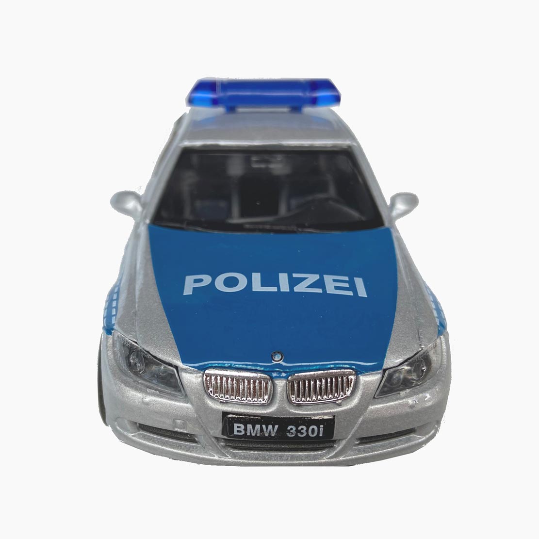 Polizei BMW – Seitenansicht in Blau-Weiß, Maßstab 1:34–39