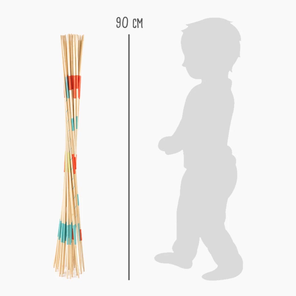 Riesen Mikado XXL Active – im Einsatz draußen auf Rasen oder Boden