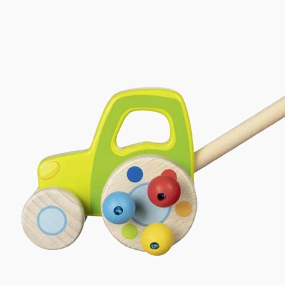 goki Holztraktor zum Schieben für Kinder ab 18 Monaten