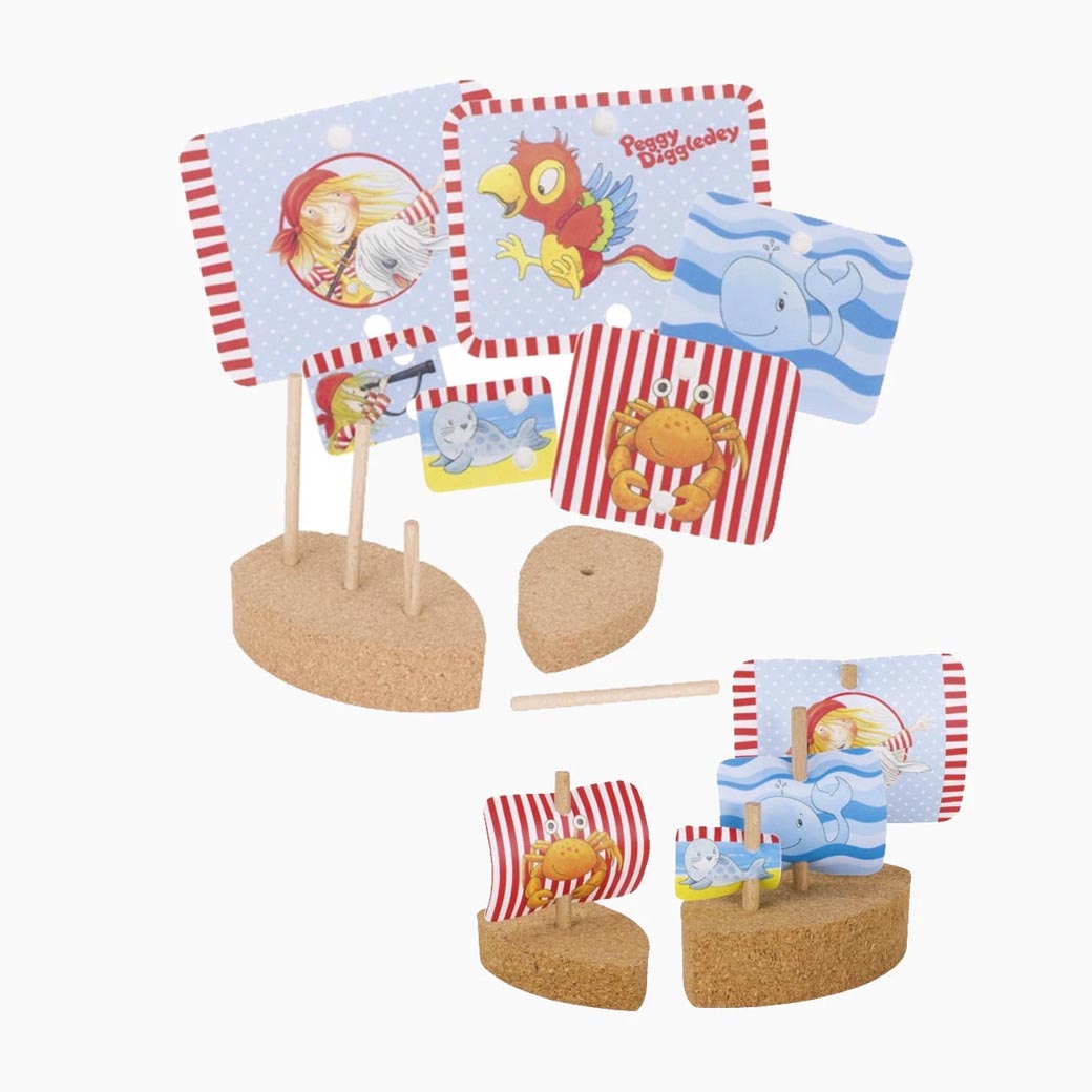 Segelboote Peggy Diggledey online kaufen: 2er Set Korkboote