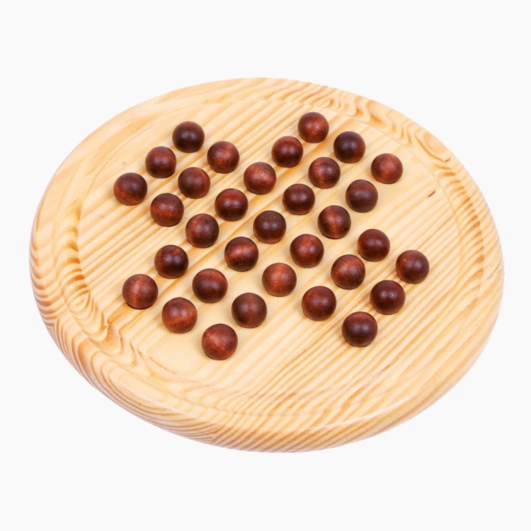 Solitär Holzkugel von small foot als klassisches Kugel-Strategiespiel aus Holz
