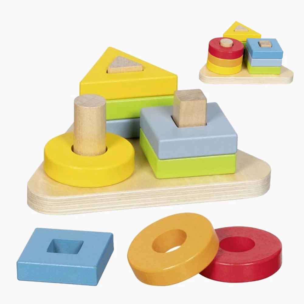Spielszene mit Sortierspiel – Formen ordnen, Farben benennen