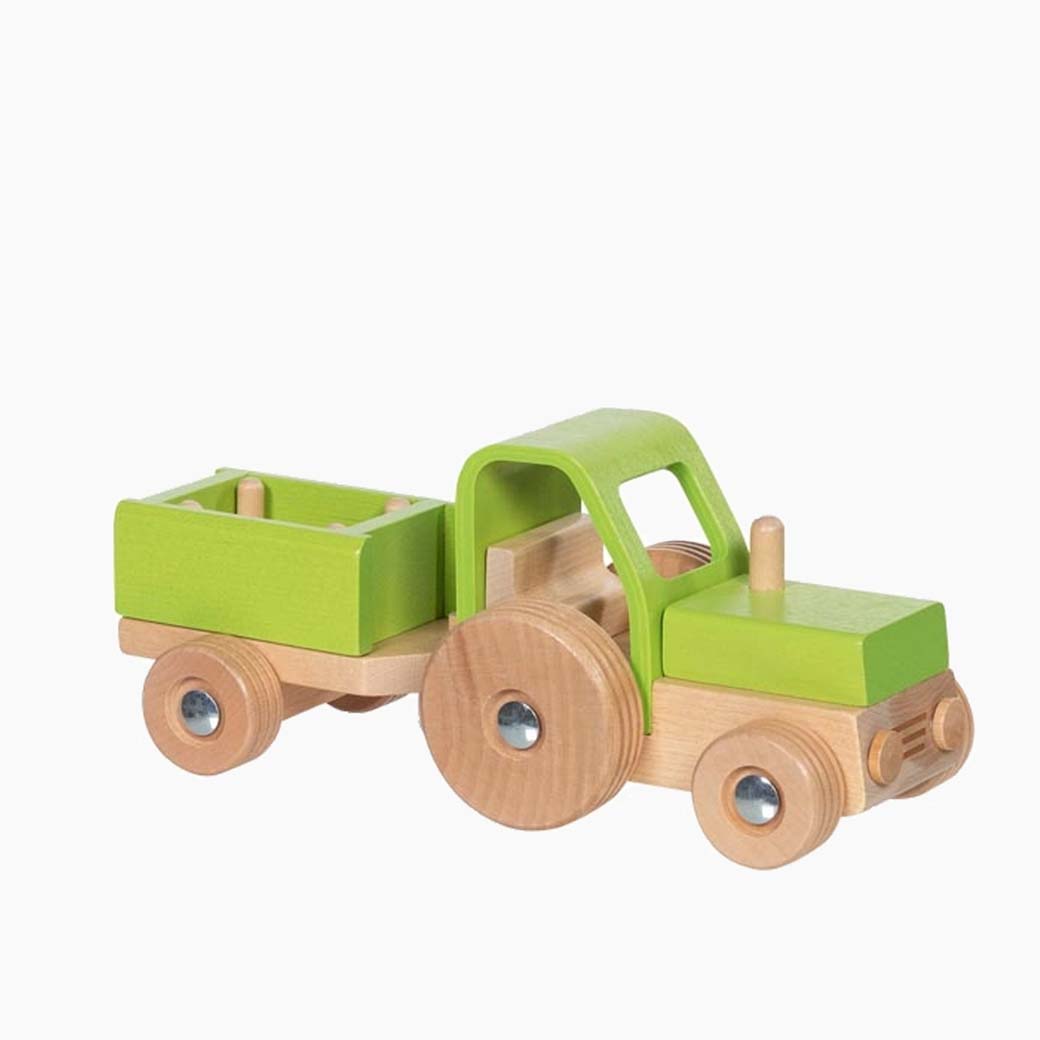 Traktor mit Anhänger goki – Traktorgespann für Kinder ab 2 Jahren