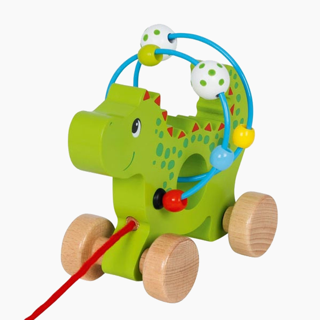 Ziehtier Drache – Alltagsszene beim Laufenlernen