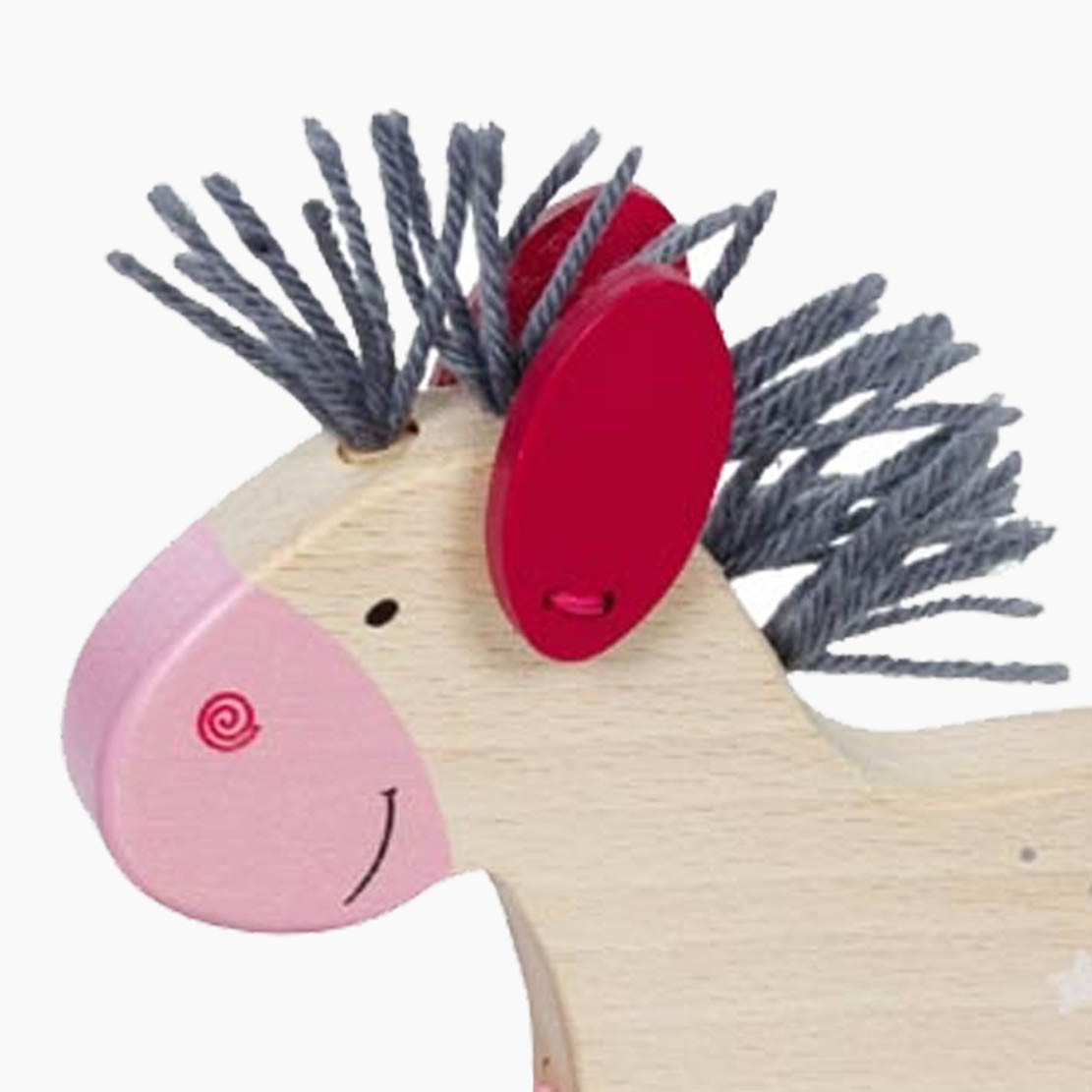 Spielszene: Ziehtier Pferd Lillie – ziehen, lenken, stoppen, um Hindernisse manövrieren