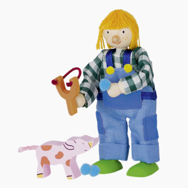 Biegepuppe Bauernjunge
