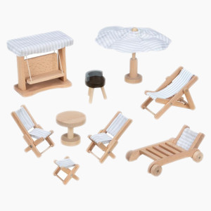 Puppengartenm&ouml;bel Wei&szlig;