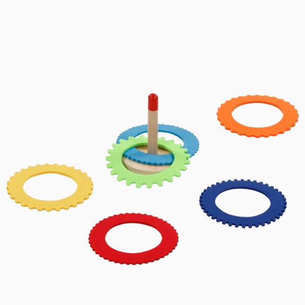 Ringwurfspiel mit 6 Filzringen