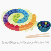 Farbsortierspiel und Adventsspirale