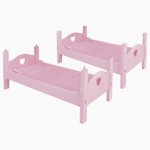 Puppenhochbett pink