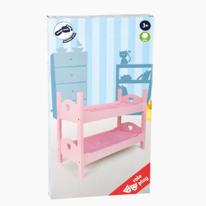 Puppenhochbett pink