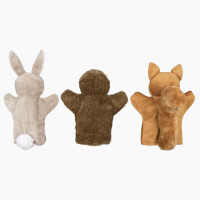 Handpuppen Eichhörnchen, Hase und Igel