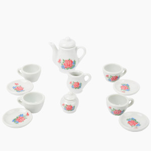 Porzellan-Kaffeeservice im Koffer