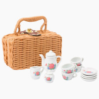 Porzellan-Kaffeeservice im Koffer