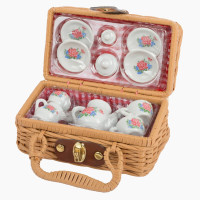 Porzellan-Kaffeeservice im Koffer