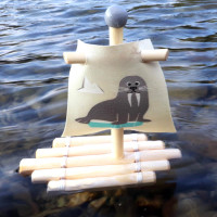 Wasserspielzeug Floß Walross