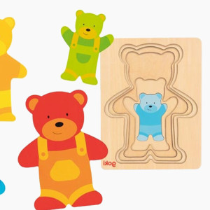 Schichtenpuzzle Bär