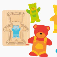 Schichtenpuzzle Bär