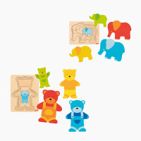 Schichtenpuzzle Bär