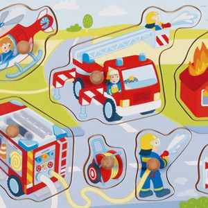 Steckpuzzle Feuerwehreinsatz