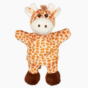 Handpuppen Giraffe, Affe, Elefant