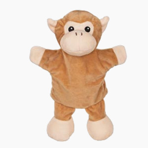Handpuppen Giraffe, Affe, Elefant