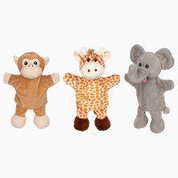 Handpuppen Giraffe, Affe, Elefant