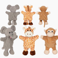 Handpuppen Giraffe, Affe, Elefant