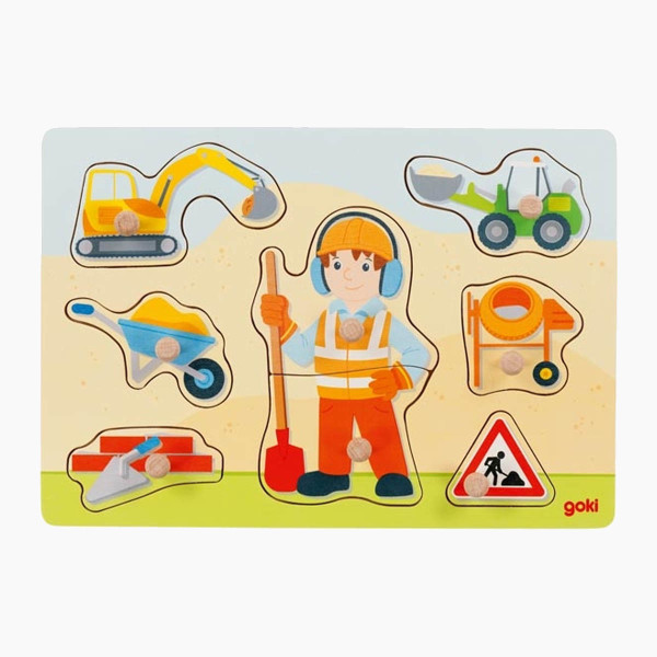 Steckpuzzle Bauarbeiter