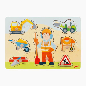 Steckpuzzle Bauarbeiter