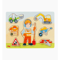 Steckpuzzle Bauarbeiter