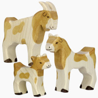 Tierset Ziegenfamilie